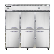 Continental Refrigerator 3RFF-SA-HD 78" W Three-Section Solid Door Reach-In Refrigerator/Freezer