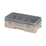 Cambro 8HS318184 Camrack Glass Rack With Soft Gray Extender