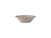 Tuxton TBS-011 4-5/8" 3-1/2 Oz. Porcelain American White/Eggshell With Brown Speckle Round Fruit Dish (3 Dozen Per Case)