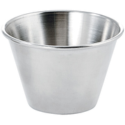 Winco SCP-40
 4 Oz.
 Stainless Steel
 Round
 Sauce Cup
 12 Dozen (Contains 1 Dozen)