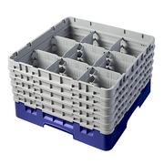 Cambro 9S958186 Camrack Glass Rack With (5) Soft Gray Extenders