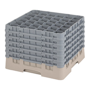 Cambro 36S1214184 Camrack Glass Rack With (6) Soft Gray Extenders