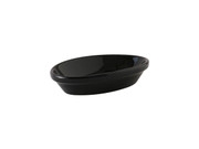 Tuxton BBK-0803 8 Oz. Ceramic Black Oval Baker (1 Dozen)