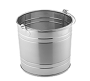 American Metalcraft STUB87 8.25" 148 Oz. Stainless Steel Round Pail