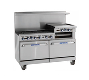 Imperial IR-2-G48-C-XB LP 60" Liquid Propane Pro Series Restaurant Range - 174,000 BTU