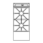 Southbend P16N-X-NG 16" Natural Gas Heavy Duty Range - 90,000 BTU