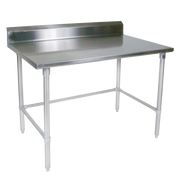 John Boos ST4R5-3048SBK 48"W x 30"D Stainless Steel Work Table Backsplash