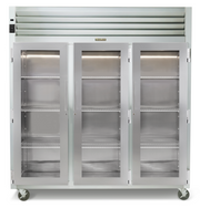 Traulsen Rht332Wut-Hhg 86.13" W Three-Section Glass Door Reach-In Spec-Line Refrigerator