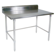 John Boos ST6R5-3048GBK 48"W x 30"D Stainless Steel Work Table Backsplash
