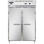 Continental Refrigerator DL2RW-SS-PT 52" W Two-Section Pass-Thru Designer Line Refrigerator/Heated Cabinet