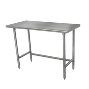 Advance Tabco TMSLAG-246-X 72" W x 24" D 304 Stainless Steel Top 16 Gauge Special Value Work Table