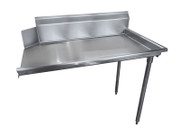 Advance Tabco DTC-S70-84R-X 83" W x 44" H x 30" D 16 Gauge Stainless Steel Legs Special Value Clean Straight Dishtable