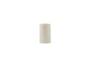 Tuxton BEJ-0301 1-3/4" 2 Oz. Ceramic American White/Eggshell Salt Shaker (1 Dozen)