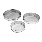 Matfer Bourgeat 115020 Sieve set Round Mesh Stainless Steel Diameters included: 7" 8" And 10" Stainless Steel - 1 set