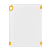 Winco CBN-1824YL 18"W x 24"H x 1/2" Thick Yellow Rectangular Co-Polymer STATIKBoard Cutting Board