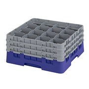 Cambro 16S738186 Camrack Glass Rack With (3) Soft Gray Extenders