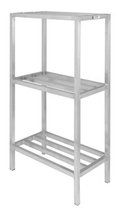 Channel ED2048-3 Dunnage Shelving Unit Tubular 48"W 2200 Lbs. Capacity Welded Aluminum Construction