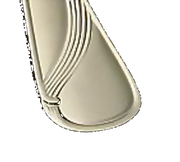 Bon Chef S2201 6.31" 18/10 Stainless Steel Wave Bouillon Spoon