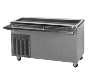 Piper Products R3-BCM 50" x 30" x 36" Stainless Steel Top Refrigerated Cold Pan Unit Reflections Serving Counter