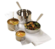 American Metalcraft SHSP53 4.75" Dia. Stainless Steel Mini Sauce Pot