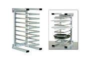 New Age 99970 12"W Aluminum Universal Pizza Pan Rack