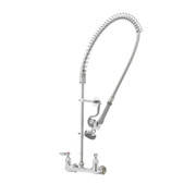 T&S Brass B-0133-B9M EasyInstall Pre-Rinse Unit spring action wall mount base 8"