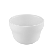 CAC China UVS-4 7.25 Oz. Super White Porcelain Round Universal Bouillon Cup (3 Dozen Per Case)