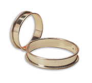 Matfer Bourgeat 371617 11" ID x 0.75"H Stainless Steel Round Tart Ring