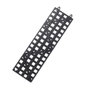 San Jamar VM5180BK 3-1/2" x 12" Strips Bar Mat