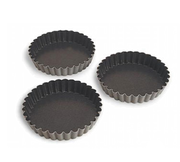 Matfer Bourgeat
 331612
 3.75" x 0.63"
 Round
 Steel
 Exopan Tartlet Mold - 1 Pack