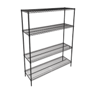 John Boos EP-183674-BK Shelving Kit Wire (4) 36"W Shelves (4) 74"H Posts Black Epoxy