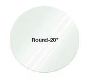 Eastern Tabletop 0820AC 20" Round Clear Acrylic Riser Shelf