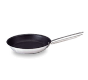 Matfer Bourgeat 669420 7.88" 0.88 Qt Stainless Steel and Aluminum Excalibur Fry Pan