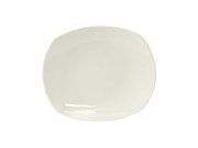 Tuxton AAU-004 Ceramic Pearl White Oval Plate (2 Dozen Per Case)