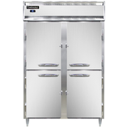 Continental Refrigerator DL2RS-HD 52" W Two-Section Stainless Steel Door Reach-In Designer Line Refrigerator