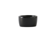 Tuxton BBX-0203 2-1/2" 2 Oz. Ceramic Black Round Ramekin/Cheese Pipkin (4 Dozen Per Case)