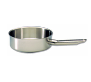 Matfer Bourgeat 696024 9.5" 2.75 Qt. Stainless Steel and Aluminum Bourgeat Excellence Saute Pan