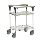 Metro MS1836-FGBR PrepMate MultiStation with Galvanized and Brite Zinc Wire Shelving 38" x 19 3/8" x 39 1/8"