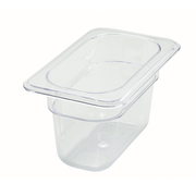 Winco SP7904 1/9 Size Polycarbonate Poly-Ware Food Pan