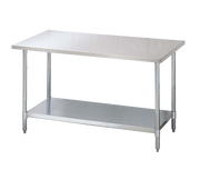 Turbo Air TSW-3030E 30"W x 30"D Stainless Steel Flat Top Work Table