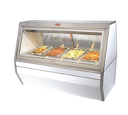 Howard McCray CHS35-4 Hot Food Case 50"W 3 Individual Thermostatically Controlled Wells With White Exterior & White Interior