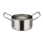 Winco DCWE-102S
 3"
 7 Oz.
 Stainless Steel
 Round
 Mini Casserole