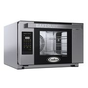 Cadco XAFT-03HS-LD Stainless Steel 1 Deck Half Size Electric Bakerlux LED Heavy-Duty Convection Oven - 208-240 Volts 1-Ph