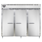 Continental Refrigerator DL3FE-SS 85.5" W Three-Section Solid Door Reach-In Designer Line Wide Freezer - 115 Volts