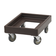 Cambro CD100131 300 Lbs. 5" Casters Dark Brown Open Frame Camdolly