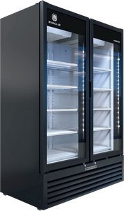 Beverage Air MT53-1B 54.25" W Two-Section Glass Door Marketeer Series Refrigerated Merchandiser
