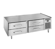 Randell 20105-513 Three-Section Stainless Steel Refrigerated Counter/Equipment Stand - 105"W x 32-1/2"D x 26"H