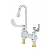 T&S Brass B-0892 Medical Faucet deck mount rigid gooseneck aerator 4"