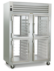 Traulsen G21006P 52.13"W Two-Section Glass Door Dealer's Choice Display Refrigerator