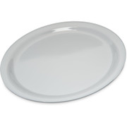 Carlisle KL20002 9" Dia. Plastic White Kingline Dinner Plate